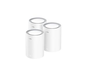 Cudy M3000-3-PACK : Système Wi-Fi 6 Mesh Bi-bande (2.4/5 GHz) 802.11ax, 2402 Mbit/s, 256 Mo RAM, CPU 1.3 GHz Dual-Core, Couverture 600 m²