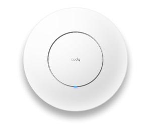Cudy Point d'accès AX3000 WiFi 6 pour Montage au Plafond, 2,5 GbE, AP3000 | 2402 + 574 Mbps, 1400 pieds carrés, plus de 150 clients, compatible OpenWrt, 160 MHz, aucun adaptateur secteur inclus
