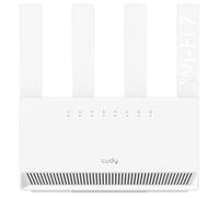 Cudy Routeur double bande BE3600 Wi-Fi 7 WR3600E 4 ports Gigabit, Quad Core 2,0 GHz, 4 antennes VPN Clients & Serveur, Cudy App, Cloud Control