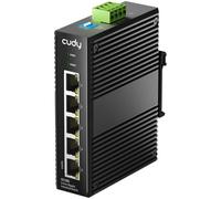 Cudy Switch Industriel 5 Ports Gigabit, Rail DIN IP40, Protection Contre l'inversion de polarité et Contre Les Courts-Circuits, prévention des tempêtes Broadcast, IG1005
