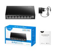 Cudy FS108 Switch di rete non gestito 8 porte Fast Ethernet (10/100) nero metallo