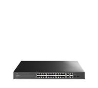 CUDY Switch Réseau Light Managed 2 Ports Combo GS1028ES2 1 Gbps Noir