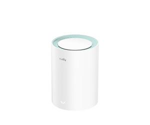 Cudy Système maillé AX1500 Gigabit Wi-FI 6 pour Toute la mais, M1500 1-Pack | Wi-Fi 6 bi-bande 1201 + 300 Mbps, 3 ports GbE, réseau maillé transparent, client VPN WireGuard, for business, pour la maison
