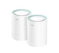 Cudy Système Wi-Fi double bande AX1500 WiFi 6 mailles, remplace les routeurs et les rallonges, couvre jusqu'à 170 m², 3 ports Gigabit par unité, prend en charge Ethernet Backhaul - Lot de 2 M1500