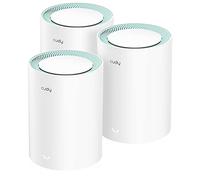Cudy Système Wi-Fi maillé double bande AX1500 WiFi 6, remplace les routeurs et les rallonges, couvre jusqu'à 2500 m², 3 ports Gigabit par unité, prend en charge la liaison Ethernet, M1500 Lot de 3