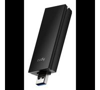 Cudy WU5400 : Adaptateur réseau WLAN USB Type-A, Wi-Fi 6E (802.11ax), 2402 Mbit/s, Bi-bande 2.4/5 GHz, Antenne 2x2, Compatible Windows 10/11