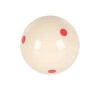 Cue Ball, Standard Pool Billiard Balls, Resin Training Accessory, Six Red Dot Practice, Premium Resin Sphere, Smooth, Ideal for Players, Beginners, Table, Tournament, 2.25 inches