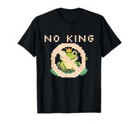 Cue Frog Pixel for America Political Protest Design No King T-Shirt