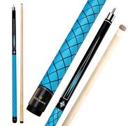 Cue-King Queue de Billard 58 Pouces avec Manche en érable Canadien de qualité supérieure, Pointe de 13 mm, 2 pièces, Queue de Style américain articulée 50/50, bâton de Queue de Billard