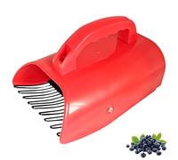 Cueille-baies - Peigne à myrtille, peigne à baies, idéal pour cueillir des myrtilles et autres baies sauvages, pour le jardin, sans bords tranchants, poignée ergonomique - sans BPA, rouge