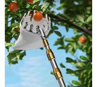 Cueille Fruit Telescopique avec Panier, pour la Cueillette D'Avocats, Agrumes, Poires et Pêches