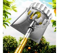 Cueille Fruit Telescopique avec Panier, Ramasse Fruit Portable pour la Cueillette D'Avocats, Glands, Citrons, Poires, Mangues et Pêches