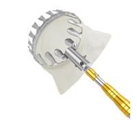 Cueille Fruit Telescopique avec Sac Cueilleur de Fruits avec Manche Télescopique en Acier Inoxydable Cueille Cerise Ramasse Fruit pour La Récolte De Poire Citron Orange Outil Cueillette Jardin