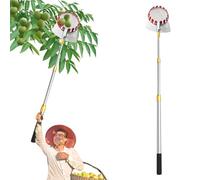 cueille fruit telescopique pomme Pince à fruits avec perche extensible, longueur de 2 3 4 5 6 7 10 m, perche de cueillette de fruits avec panier pour cueilleur d'avocat gland citron mangue(2.5m/98.4in