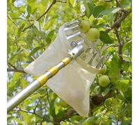 Cueille Fruit Telescopique Réglable, Ramasse Fruit avec Panier, Outil Jardin Léger pour Pommes, Mangues, Citrons et Oranges