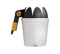 Fiskars Cueille-fruits, Tête d'outil QuikFit, Longueur: 32 cm, Plastique renforcé de fibre de verre/Coton, Noir/Orange, QuikFit, 1000693