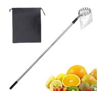 Cueille-Fruits d'Arbre,Récolteur de Fruits Portable avec Manche Télescopique | Attrape-Objet en Acier Inoxydable Ajustable pour Récolte Jardin Extérieur