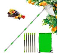 Cueillette de fruits télescopique - Outil de cueillette à tête réglable | Outil de récolte pour poires, pommes, citrons, oranges | Équipement léger et à grande portée pour la cueillette de fruits en e