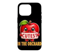 Cueillette de Pommes pour Enfants avec Inscription « Cutest in The Orchard Love » Coque pour iPhone 16 Pro