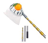Cueilleur de Fruits avec Poteau télescopique de 6 m et Sac de Transport de Fruits, cueilleur de Fruits léger et réglable, Outil de cueillette de Fruits pour Citron, Mangue, avocats