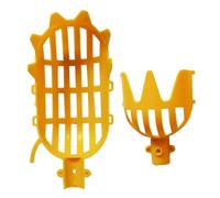 Cueilleur de Fruits pour Arbousier et Agrumes, Léger en PP, Jaune | Collecte Plusieurs Fruits, Usage Verger et Ferme, 1 Pièce, Manche Non Inclus pour Cueillette Rapide