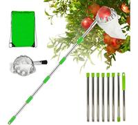 Cueilleur de fruits télescopique, perche télescopique, perche de cueillette de fruits, cueilleur de fruits détachable, cueilleur de noix, cueilleur de cerises, cueilleur de pommes, outil de cueillette