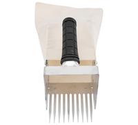 Cueilleur de Myrtilles en Acier Inoxydable, Dents 4, 5 Mm Couleur Aléatoire | Léger et Économe en Effort, Poignée en Caoutchouc, Usage Verger pour Myrtilles et Baies Couleur Aléatoire