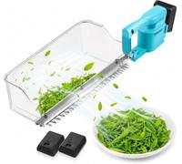 Cueilleuse de Feuilles de thé sans Fil 800 W, récolteuse sans balais, avec tête de Coupe de 30 cm, Vitesse Variable, bac de récupération, Jardins et Petites exploitations agricoles.