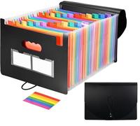 CUEMOON 25 pochettes Rainbow Expanding Folder : notre porte-documents A4 mesure nos classeurs colorés sont plus hauts et conviennent à tous les fichiers A4 et lettres. 25 compartiments parfaits pour