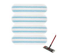 CUEMOON 4 chiffons en microfibre de rechange, pour Vileda H2PrO et O-Cedar H2PrO, chiffons lavables et réutilisables pour tous les sols durs