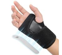 CUEMOON Attelle de Poignet, Poignet Compression Réglable Orthese Poignet pour Arthrite, Fracture, Tendinite, Des Sports (Main Droite)