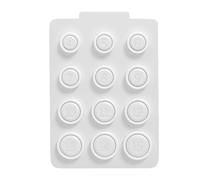 CUEMOON Baguier Mesure Doigt Français, Mesure de Taille de Doigt, Outil de Mesures pour Bague, Trouvez Votre Taille Avant d'acheter, 4 à 15 (Blanc)