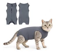 CUEMOON Combinaison de convalescence pour chat, stérilisation post-opératoire, pour chiens de petite taille et chats femelles, taille S