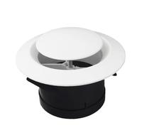 CUEMOON Couvercle pour conduits de ventilation, 4 dimensions diffuseur de plafond, soupape d'alimentation d'échappement, prise d'air anémosté, couvercle pour tuyau de ventilation, 100 mm