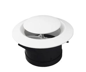 CUEMOON Couvercle pour conduits de ventilation, 4 dimensions diffuseur de plafond, soupape d'alimentation d'échappement, prise d'air anémosté, couvercle pour tuyau de ventilation, 100 mm