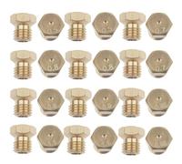 CUEMOON Lot de 12 buses universelles, buses de gaz méthane, 2 x 0,5-0,7-0,8-0,90-0,95-1,1 mm, pour cuisinière à gaz GPL, kit de conversion d'injecteurs de gaz à chaleur propane,