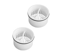 CUEMOON Lot de 2 tamis à cheveux et tube plongeur pour douche, compatible avec les systèmes d'écoulement Viega Tempoplex 6960, 6961, 6962, 6963, attrape-cheveux, filtre à cheveux et filtre pour siphon