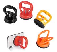 CUEMOON Lot de 4 mini ventouses, outil de réparation pour téléphone portable, écran, ordinateur portable, noir, jaune, rouge, 6,2 x 6,5 cm