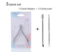 Cuemploypush-Coupe-Ongles Professionnel En Acier Inoxydable,Pince De Soin Des Peaux Mortes,Outil Hope - Type Y1688 3pcs
