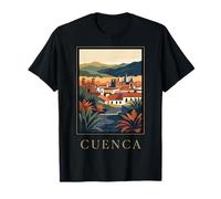 Cuenca Equateur Vintage Rétro Colonial Voyage Art Design T-Shirt