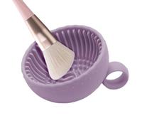 Cuenco Limpiador De Brochas De Maquillaje De Silicona | Limpieza De Esponjas De Belleza | Limpiador De Borlas Para Polvos Compactos | Para Mujeres, Esposas, Madres, Viajeras, Amantes De La Belleza, Us