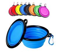 cuenco plegable para comida y liquido Verde y Gatos y Perros ()