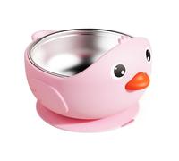 Cuencos De Acero Inoxidable Con Succión - Baby Bowls Con Succión | Alimentador De Dibujos Animados | Baby Baby Baby Bowls Para La Práctica De Autoalimentación First Solids Snack Time Comidas Al Aire L
