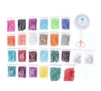 Cuentas Para Fabricación De Joyas De Plata De Ley 925, 24 Colores, 4mm, Kit De Cierre De Langosta, Kit De Hilos, Joyería Diy