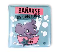 Cuentos para bebés - Bañarse es divertido: Para la bañera ¡Con tinta mágica! Interactivo para bebés entre 0 y 36 meses. ¡La tinta aparece cuando mojas los animales con agua!