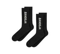 Cuera Bandeja Padel Chaussettes 2-Pack Noir/Beige 41-45