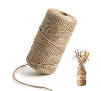 Cuerda de Yute de 100 m y 2 mm, resistente a la rotura, | cordelette 2mm résistante et indéchirable, Parfaite pour Emballage Cadeau décoration et projets de Bricolage