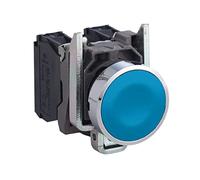 Schneider Electric XB4BA61 Harmony XB4BA61 Bouton-poussoir actionneur plat 1 bouton bleu décrochage par pression 1 pc(s)