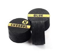 CUESOUL 3 Pièces 10mm 6 Couche Pigskin Snooker Cue Tip (Dur)