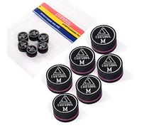 CUESOUL 6 Pièces 9 Couches 14mm Pigskin Cue Conseils pour Bâton Pool Cue (Moyen)